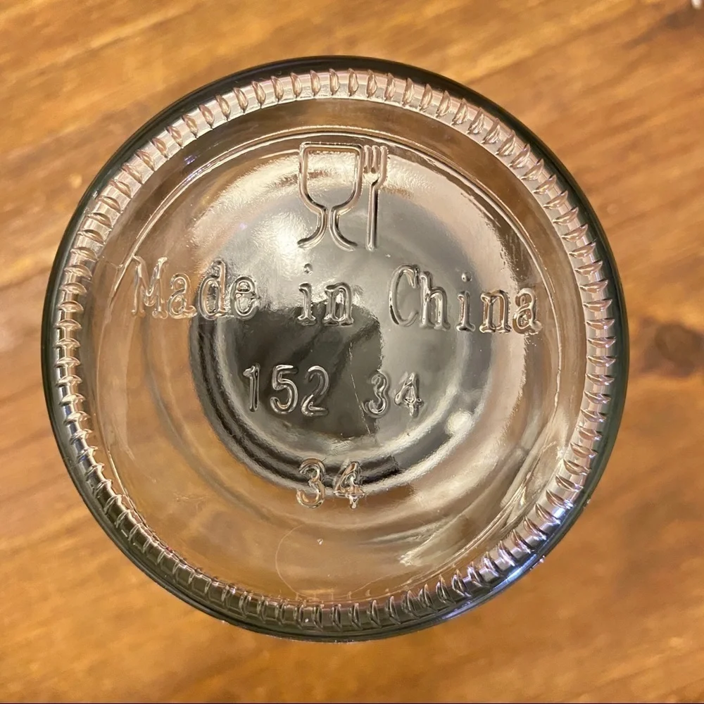 Glass 5oz Spice Jar with Black Lid